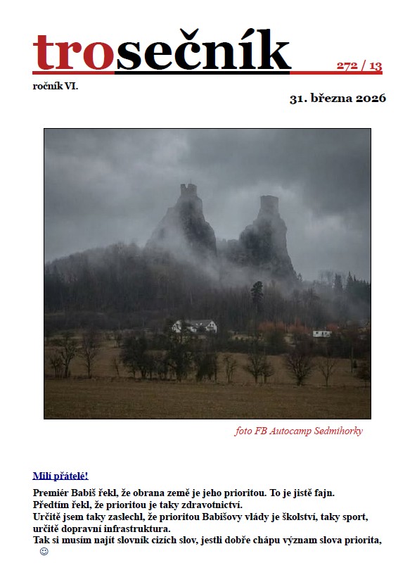 Trosečník 272-13 - aneb co se&nbsp;děje pod&nbsp;Troskami a&nbsp;jejich okolí