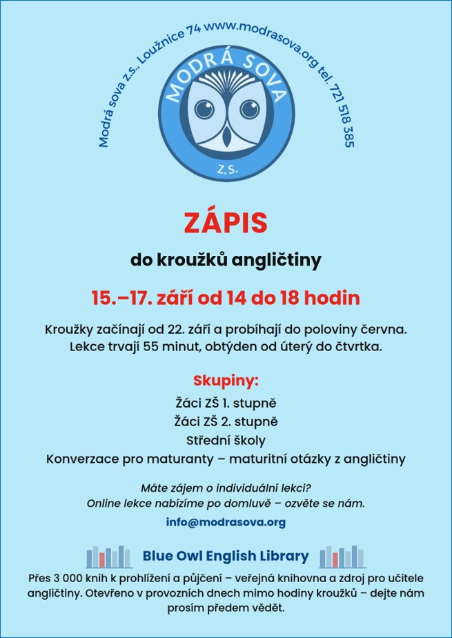 modrá sova Loužnice
